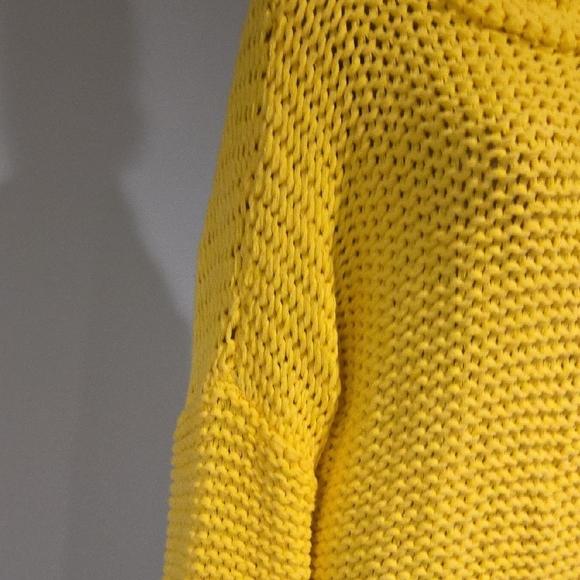 Free People Vibrant Yellow Cowl Neck Sweater - Picture 4 of 11